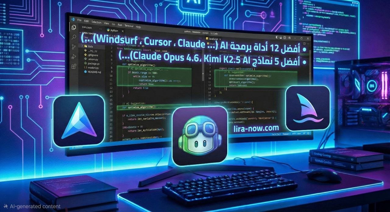 أفضل 12 أداة برمجة AI في 2026: المقارنة الشاملة (Windsurf، Cursor، Claude…)