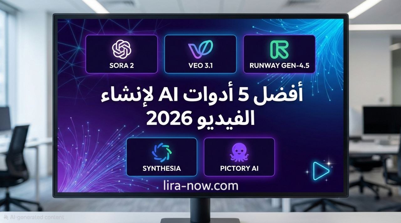 أفضل 5 أدوات ذكاء اصطناعي لإنشاء الفيديو في 2026 (مقارنة شاملة)