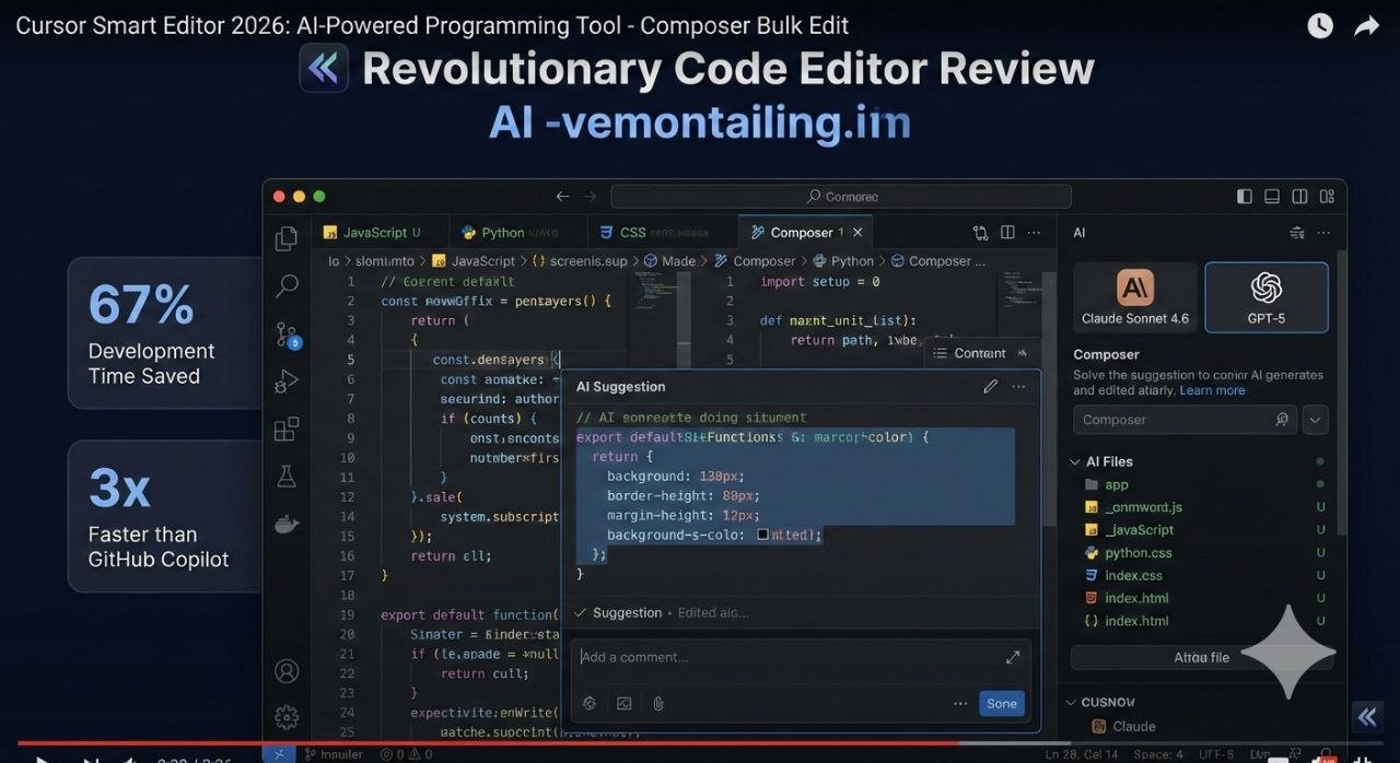 Cursor: محرر الأكواد الذكي الذي يغير قواعد البرمجة (مراجعة شاملة 2026)