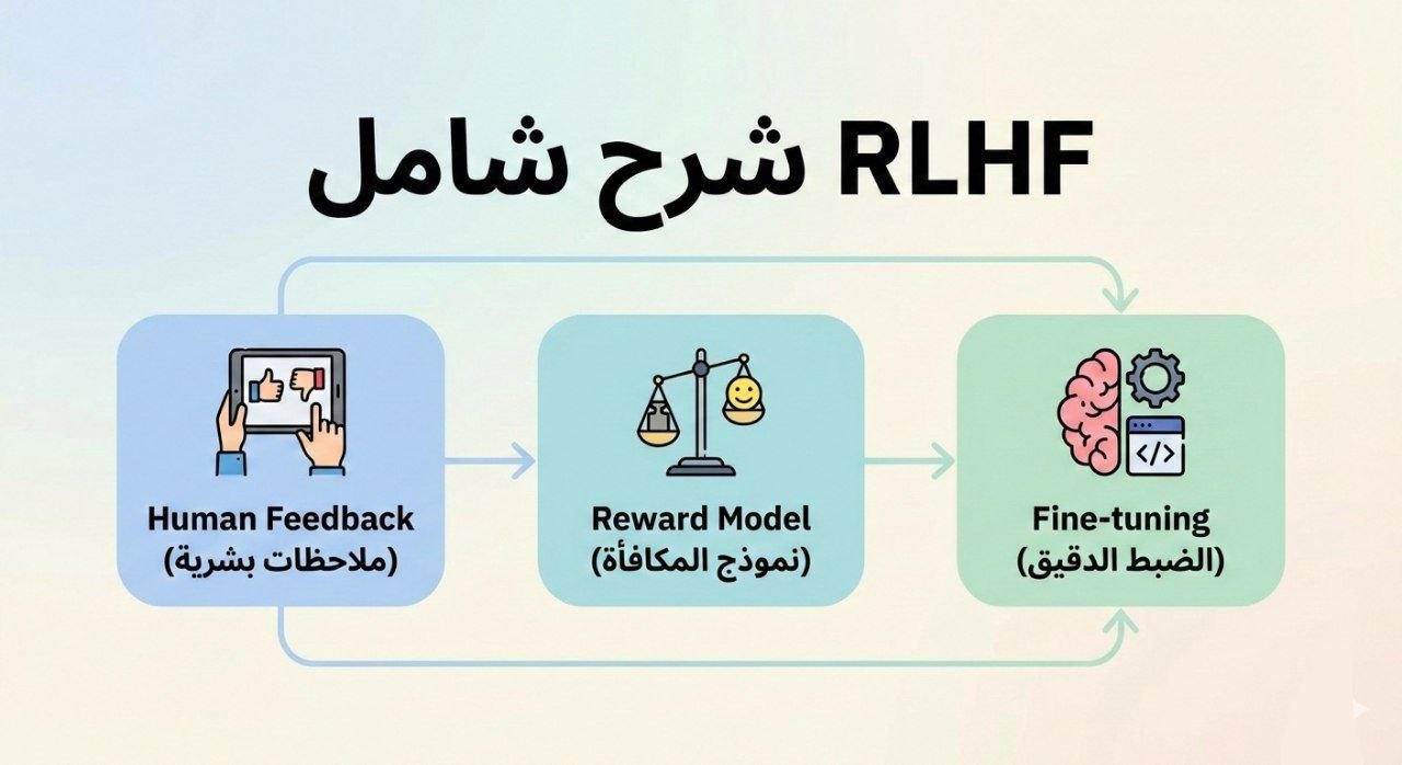RLHF: شرح شامل لتقنية التعلم المعزز من ردود الفعل البشرية — السر وراء ذكاء ChatGPT وClaude