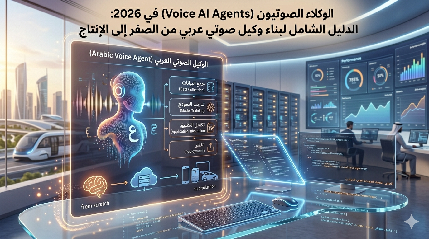 الوكلاء الصوتيون (Voice AI Agents) في 2026: الدليل الشامل لبناء وكيل صوتي عربي من الصفر إلى الإنتاج