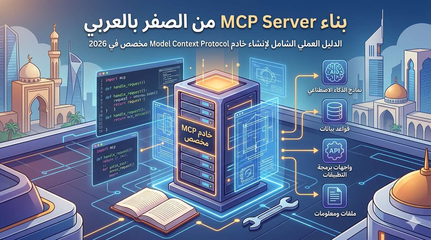 بناء MCP Server من الصفر بالعربي: الدليل العملي الشامل لإنشاء خادم Model Context Protocol مخصص في 2026