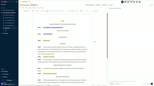 الوكيل يقارن الاختراع بالتقنيات السابقة مع استشهادات